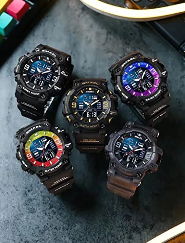 Foto 2 | Venta Internacional - Reloj Smael Para Hombre, Militar, Deportes Al Aire Libre, Digital, Impermeable