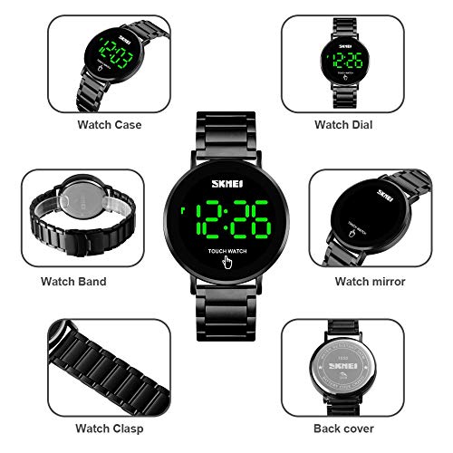 Foto 5 | Venta Internacional - Reloj Gosasa LED Táctil Impermeable Dorado Unisex