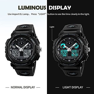 Foto 2 | Venta Internacional - Reloj Deportivo Analógico Findtime Para Hombre, Cara Grande, Doble Hora