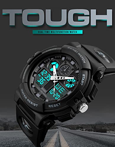 Foto 5 pulgar | Venta Internacional - Reloj Deportivo Analógico Findtime Para Hombre, Cara Grande, Doble Hora