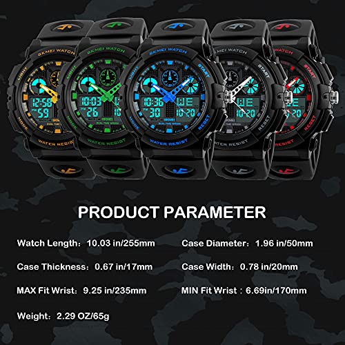 Foto 8 pulgar | Venta Internacional - Reloj Deportivo Analógico Findtime Para Hombre, Cara Grande, Doble Hora