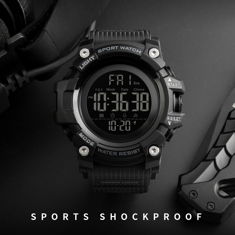 Foto 7 pulgar | Venta Internacional - Reloj Deportivo Digital Impermeable Watch Xfcs Negro Para Hombre