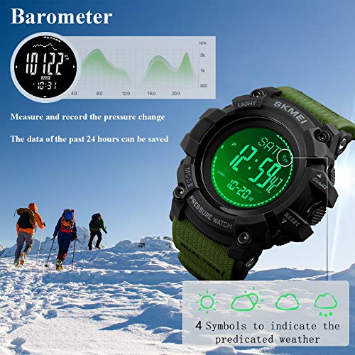 Foto 4 pulgar | Venta Internacional - Reloj Para Correr Winkonmu, Podómetro, Brújula, Altímetro, Barome