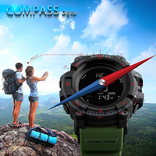 Foto 5 pulgar | Venta Internacional - Reloj Para Correr Winkonmu, Podómetro, Brújula, Altímetro, Barome