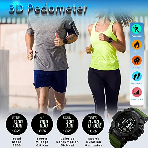 Foto 6 pulgar | Venta Internacional - Reloj Para Correr Winkonmu, Podómetro, Brújula, Altímetro, Barome