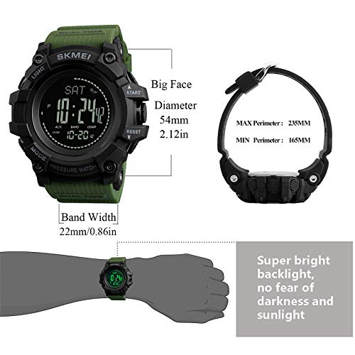 Foto 8 pulgar | Venta Internacional - Reloj Para Correr Winkonmu, Podómetro, Brújula, Altímetro, Barome