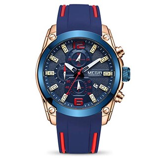 Foto 1 | Venta Internacional - Reloj Megir, Cronógrafo Analógico Deportivo, De Cuarzo, Con Correa, Para Hombre