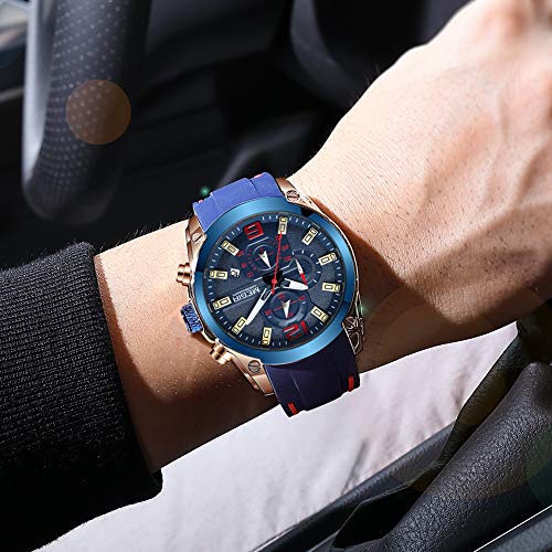 Foto 2 | Venta Internacional - Reloj Megir, Cronógrafo Analógico Deportivo, De Cuarzo, Con Correa, Para Hombre