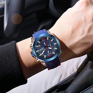 Foto 2 | Venta Internacional - Reloj Megir, Cronógrafo Analógico Deportivo, De Cuarzo, Con Correa, Para Hombre