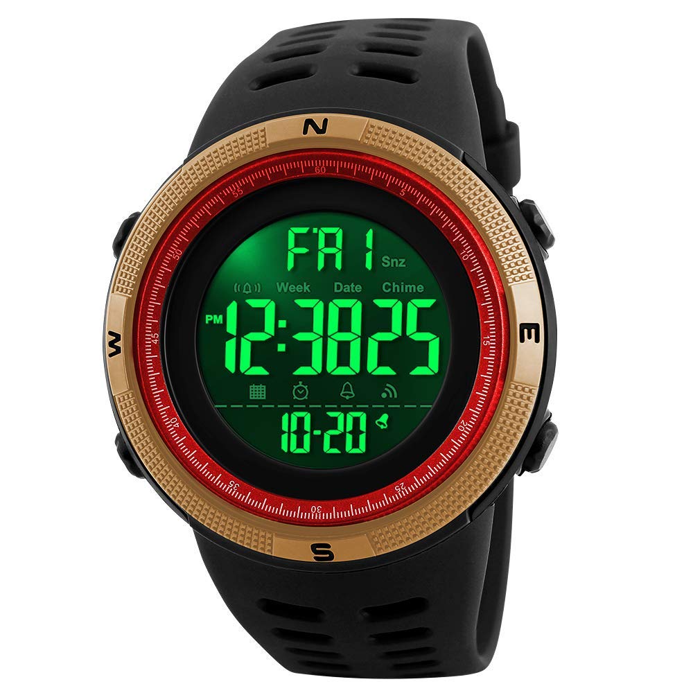 Foto 2 pulgar | Venta Internacional - Reloj Carlien Para Hombre, Led Digital, Para Deportes Al Aire Libre, 50 M, Resina Acuática