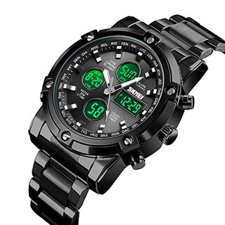 Foto 2 | Venta Internacional - Reloj Bozlun Con Doble Pantalla Analógica Y Digital Para Hombre Con Alarma