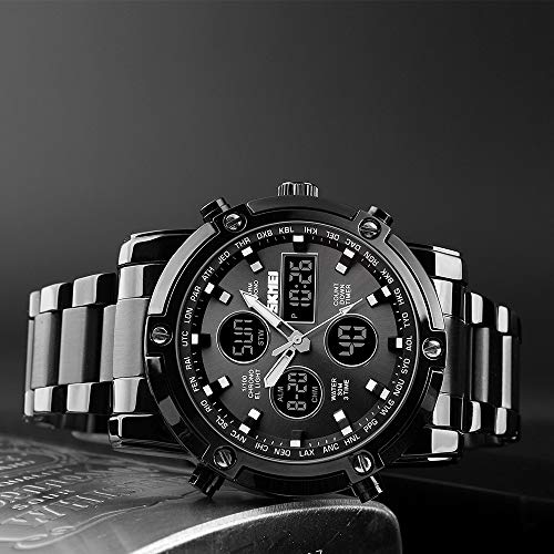 Foto 6 pulgar | Venta Internacional - Reloj Bozlun Con Doble Pantalla Analógica Y Digital Para Hombre Con Alarma