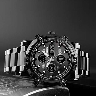 Foto 5 | Venta Internacional - Reloj Bozlun Con Doble Pantalla Analógica Y Digital Para Hombre Con Alarma