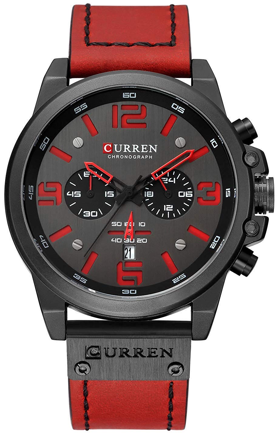 Foto 2 pulgar | Venta Internacional - Reloj Pasoy Chronograph Classic De Cuero Negro Para Hombre