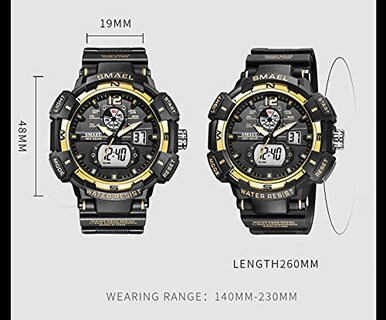 Foto 5 | Venta Internacional - Reloj Smael Samel 8045 Militar Para Hombre, Impermeable, 50 M