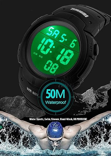 Foto 7 pulgar | Venta Internacional - Reloj Pasoy Digital 50 M Resistente Al Agua Con Luz Led Para Hombres/mujeres