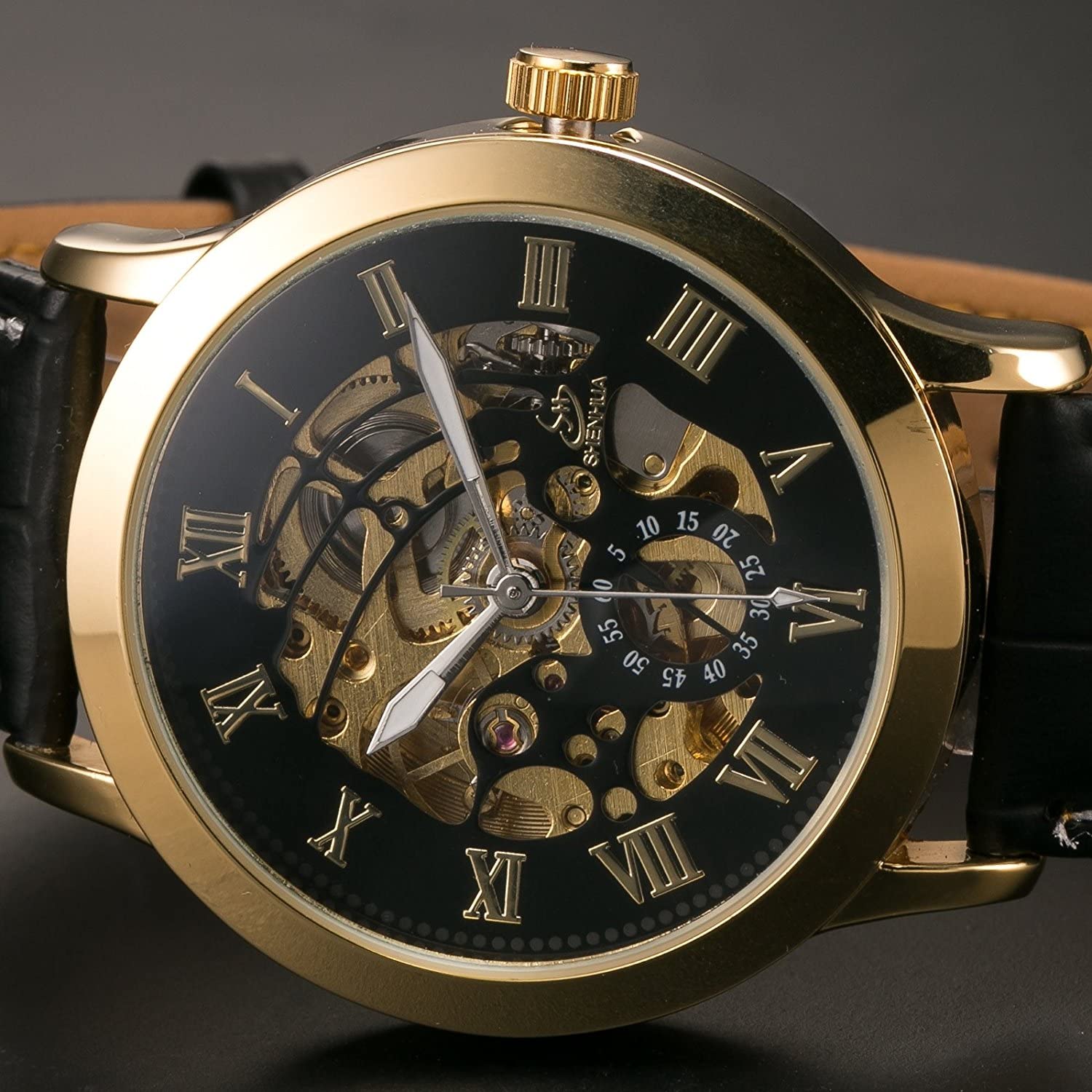 Foto 4 pulgar | Venta Internacional - Mira El Esqueleto Steampunk Automático Dorado De Carrie Hughes Para Hombre