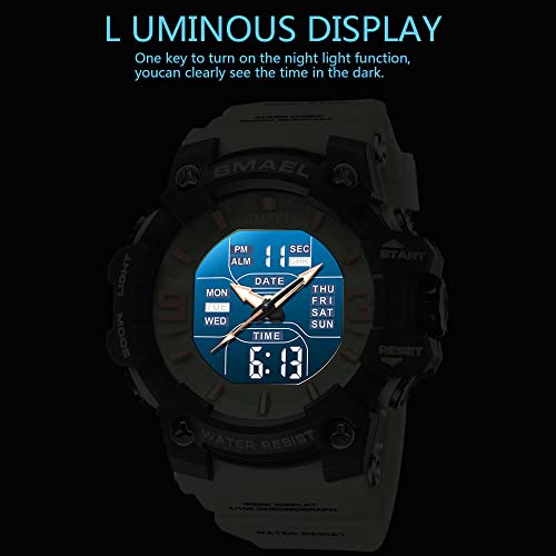 Foto 8 pulgar | Venta Internacional - Reloj Smael Cronómetro Deportivo Militar Multifunción para Hombre