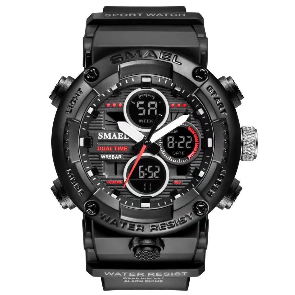 Venta Internacional - Reloj Deportivo Smael Digital Analógico Con Alarma Impermeable Para Hombre