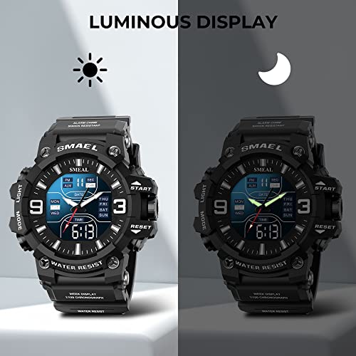 Foto 7 pulgar | Venta Internacional - Reloj Sysfla Analog Digital Sports Army Waterproof Para Hombre