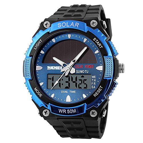 Venta Internacional - Reloj Deportivo Gosasa Solar Power 50 M Impermeable Para Hombre