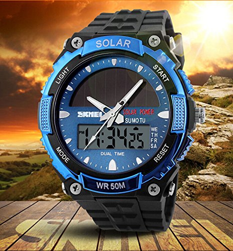 Foto 3 pulgar | Venta Internacional - Reloj Deportivo Gosasa Solar Power 50 M Impermeable Para Hombre