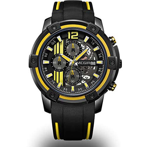 Foto 1 | Venta Internacional - Reloj Deportivo Megir Analógico de Cuarzo Silicona Impermeable para Hombre
