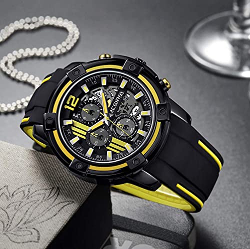 Foto 2 | Venta Internacional - Reloj Deportivo Megir Analógico de Cuarzo Silicona Impermeable para Hombre