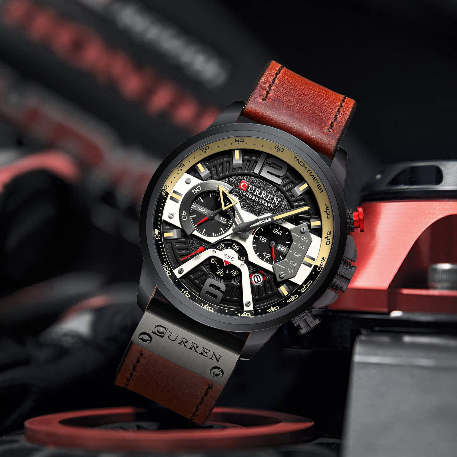 Foto 3 | Venta Internacional - Reloj Fanmis Con Cronógrafo De Negocios De Lujo Para Hombre, Vestido Con Diseño De Agua