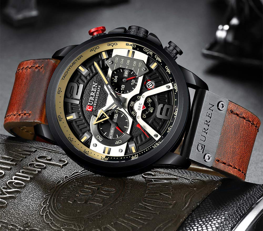 Foto 5 pulgar | Venta Internacional - Reloj Fanmis Con Cronógrafo De Negocios De Lujo Para Hombre, Vestido Con Diseño De Agua