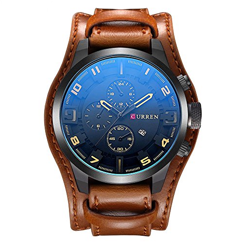 Venta Internacional - Reloj Curren Con Correa Deportiva De Piel Impermeable Para Hombre, Fecha