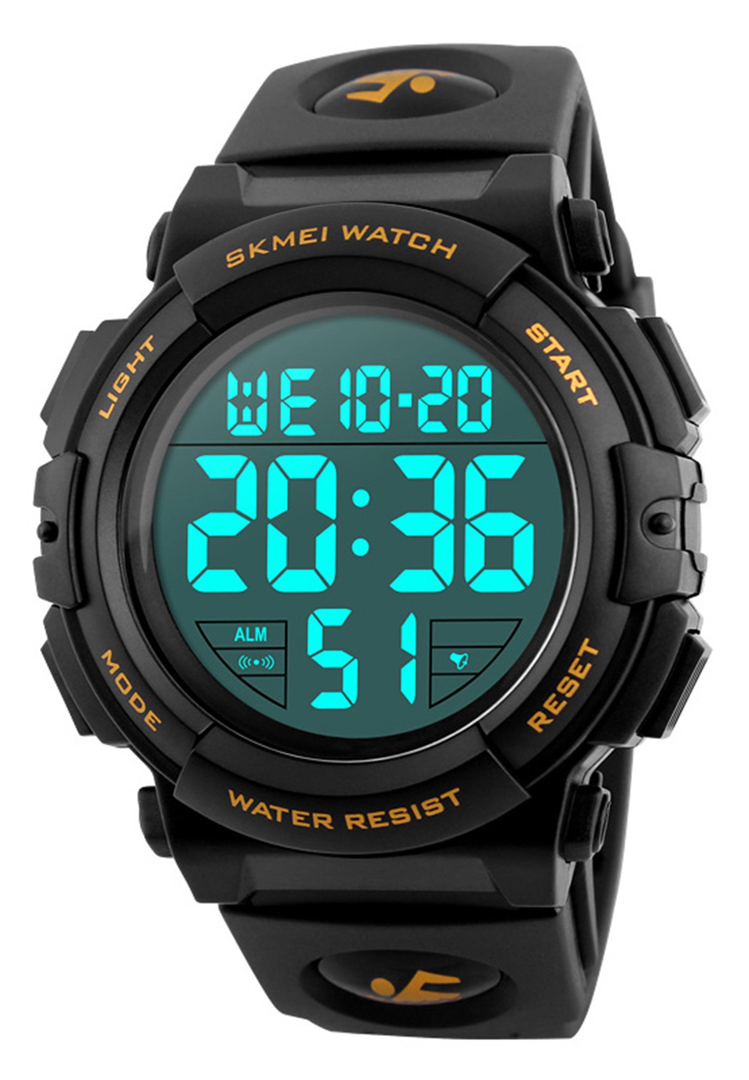 Venta Internacional - Reloj Mastop Con Cronógrafo Digital Con Esfera Grande Para Hombre, 50 M Wr