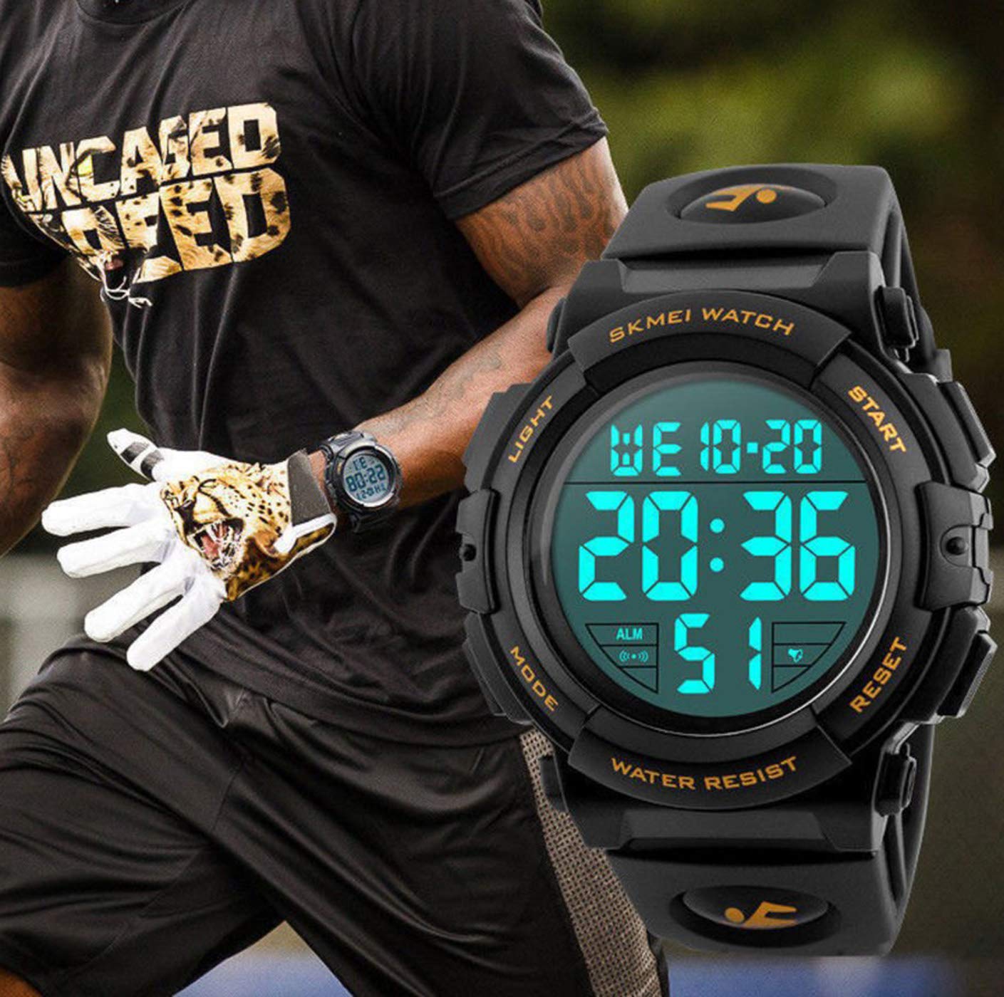 Foto 3 pulgar | Venta Internacional - Reloj Mastop Con Cronógrafo Digital Con Esfera Grande Para Hombre, 50 M Wr