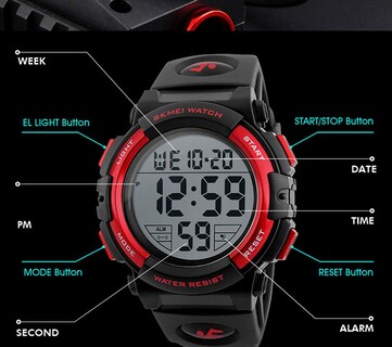 Foto 4 | Venta Internacional - Reloj Mastop Con Cronógrafo Digital Con Esfera Grande Para Hombre, 50 M Wr
