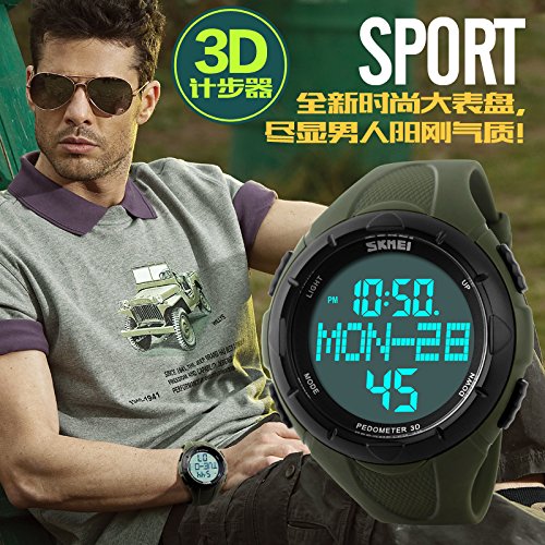 Foto 2 | Venta Internacional - Reloj De Pulsera Skmei Sports Digital Led Con Podómetro De Cuarzo
