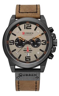 Foto 1 | Venta Internacional - Reloj De Pulsera Tonnier Para Hombre, Deportivo, Militar, Piel, Cuarzo, 45 Mm