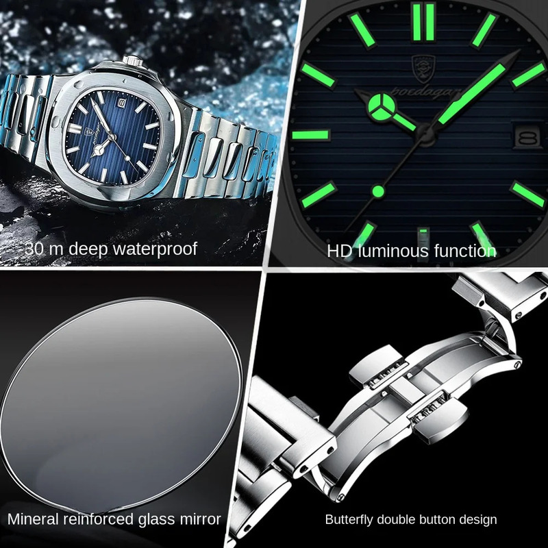 Foto 4 | Venta Internacional - Reloj Impermeable Ultrafino Para Hombre Chenlong Sl28 50m