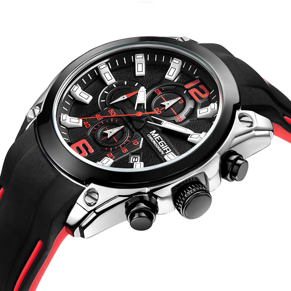 Foto 3 pulgar | Venta Internacional - Reloj Megir Military Sport Quartz Para Hombre Con Cronógrafo
