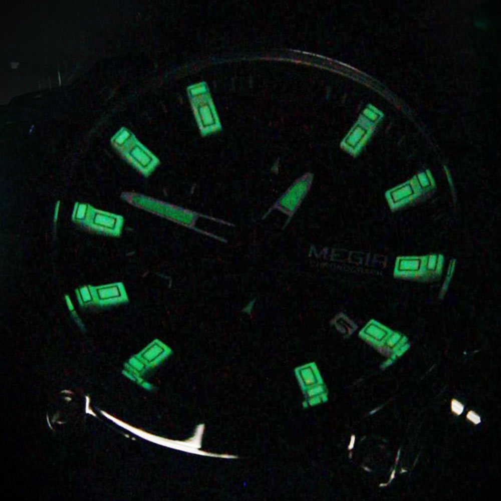 Foto 6 pulgar | Venta Internacional - Reloj Megir Military Sport Quartz Para Hombre Con Cronógrafo