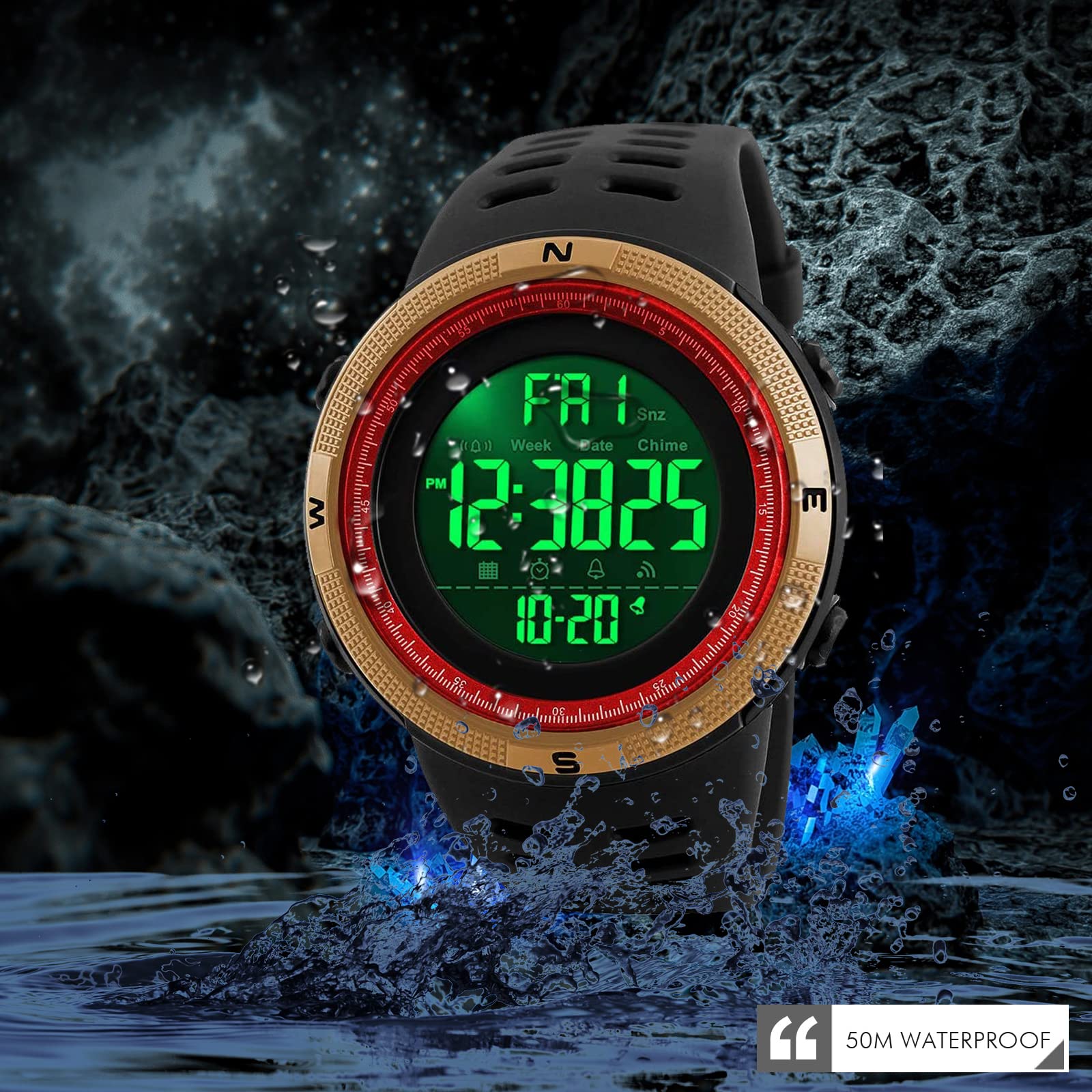 Foto 5 pulgar | Venta Internacional - Reloj Deportivo Skmei Digital 50 m Led Impermeable para Hombre