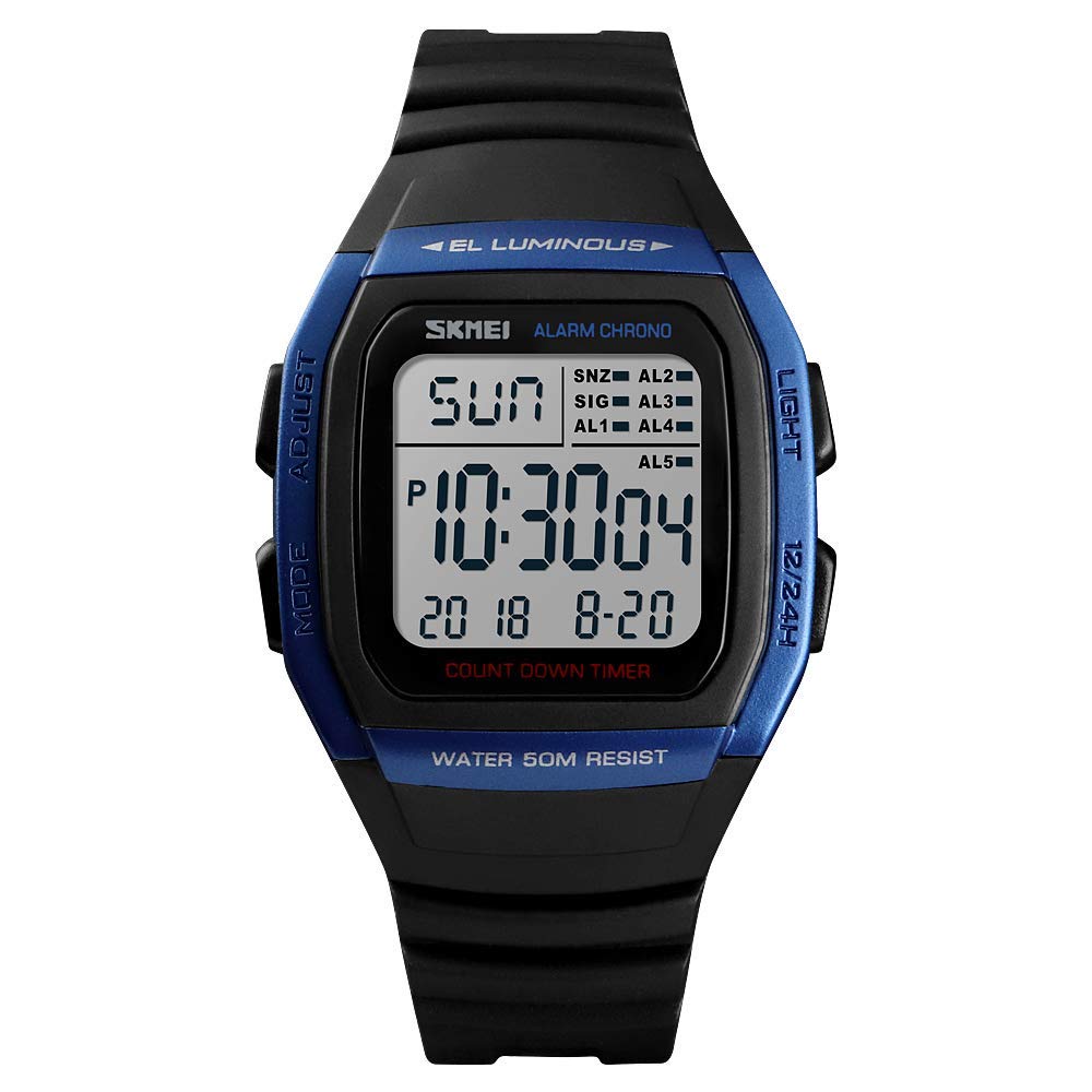 Venta Internacional - Reloj Skmei Square Digital Para Hombre, 50 M, Resistente Al Agua