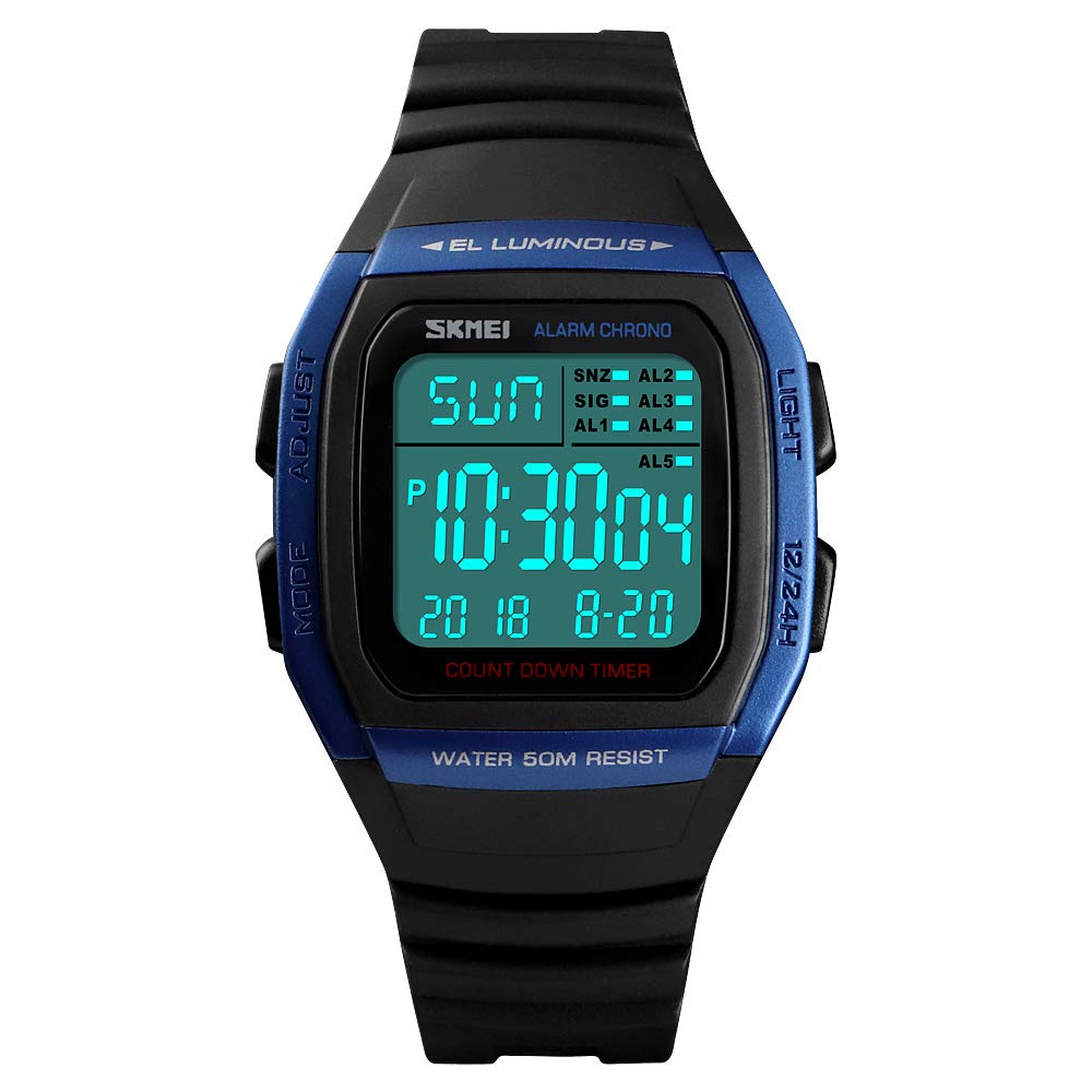 Foto 2 | Venta Internacional - Reloj Skmei Square Digital Para Hombre, 50 M, Resistente Al Agua