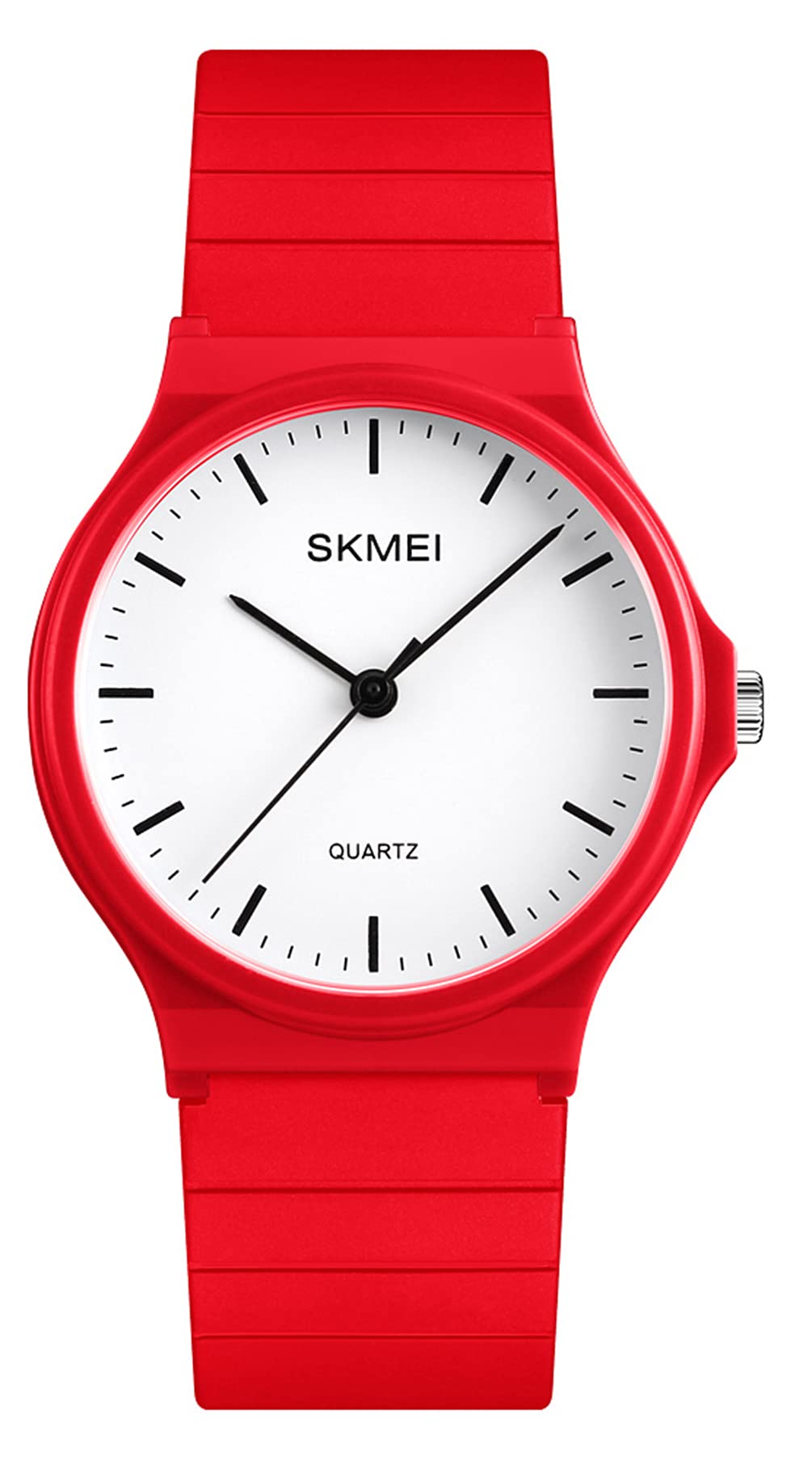 Venta Internacional - Correa Analógica De Resina Roja De Diseño Simple De Watch Tonnier Youwen