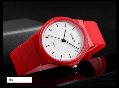 Foto 3 | Venta Internacional - Correa Analógica De Resina Roja De Diseño Simple De Watch Tonnier Youwen