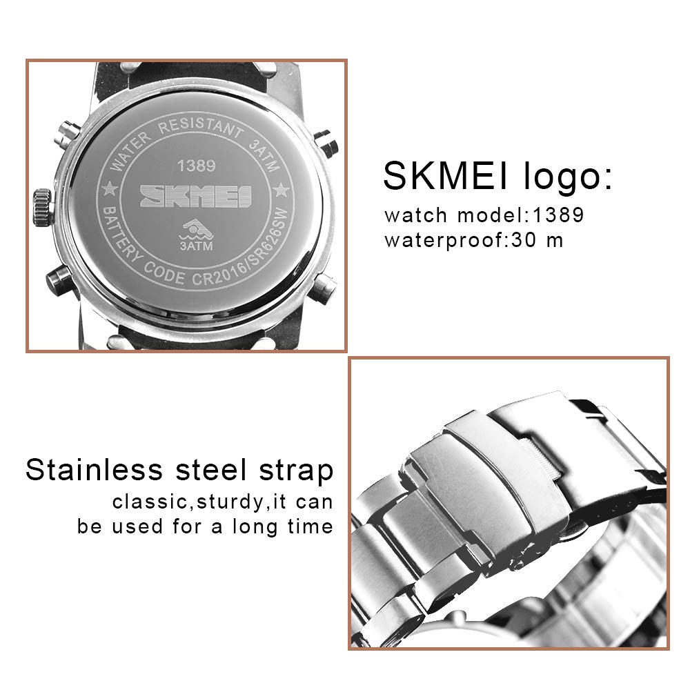 Foto 3 | Venta Internacional - Reloj Skmei Para Hombre, Impermeable, Militar, Analógico Y Digital