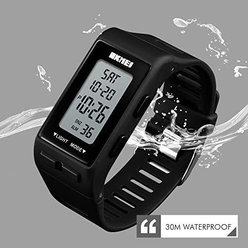 Foto 6 pulgar | Venta Internacional - Reloj Reginald Digital Sports Para Hombre, Negro, Resistente Al Agua, 30 M