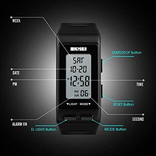 Foto 6 | Venta Internacional - Reloj Reginald Digital Sports Para Hombre, Negro, Resistente Al Agua, 30 M