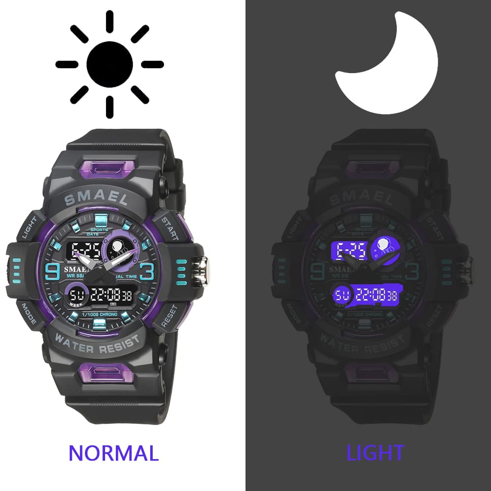 Foto 5 | Venta Internacional - Reloj Digital Smael Para Hombre, Deportivo Y Exterior, 50 M, Resistente Al Agua