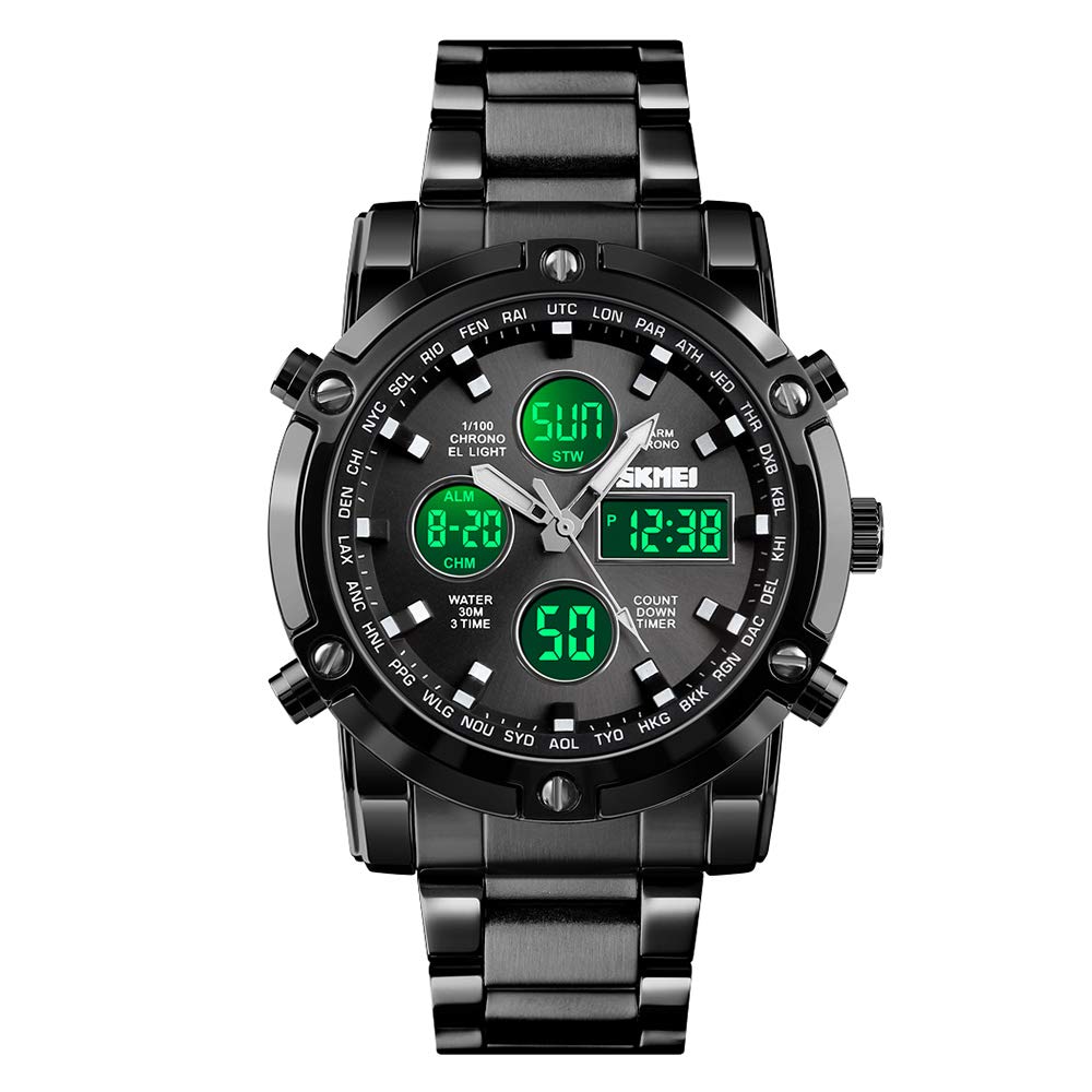 Foto 2 pulgar | Venta Internacional - Reloj Skmei Para Hombre, Impermeable, Militar, Analógico Y Digital