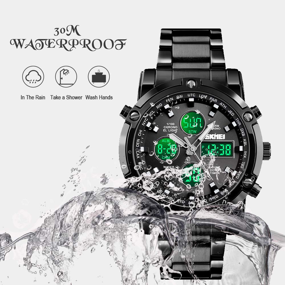 Foto 6 pulgar | Venta Internacional - Reloj Skmei Para Hombre, Impermeable, Militar, Analógico Y Digital